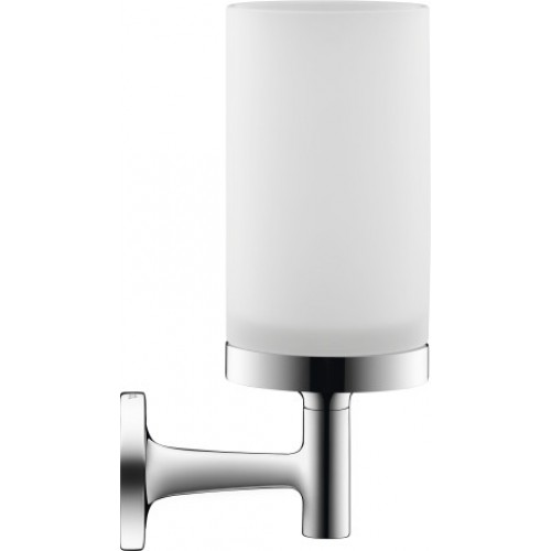 держатель со стаканом duravit stark t 99311000 хром/белый
