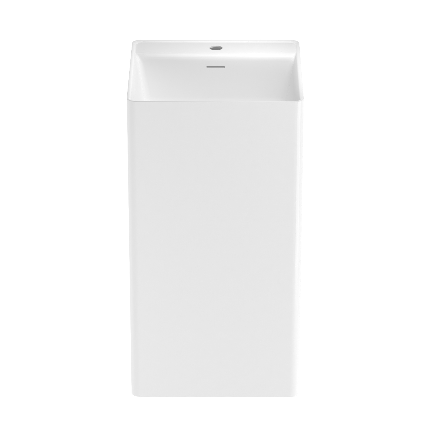 умывальник напольный wellsee pure by wellsee 45x45 белый глянец