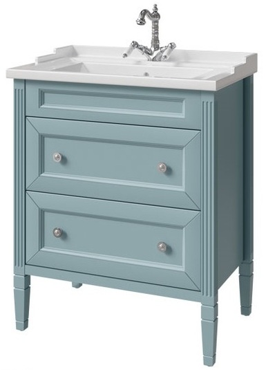 тумба напольная caprigo albion concept 70 34022-sf015 голубой матовый