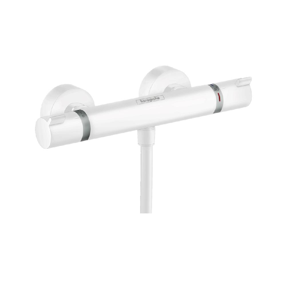 термостатический смеситель hansgrohe ecostat comfort 13116700 белый матовый