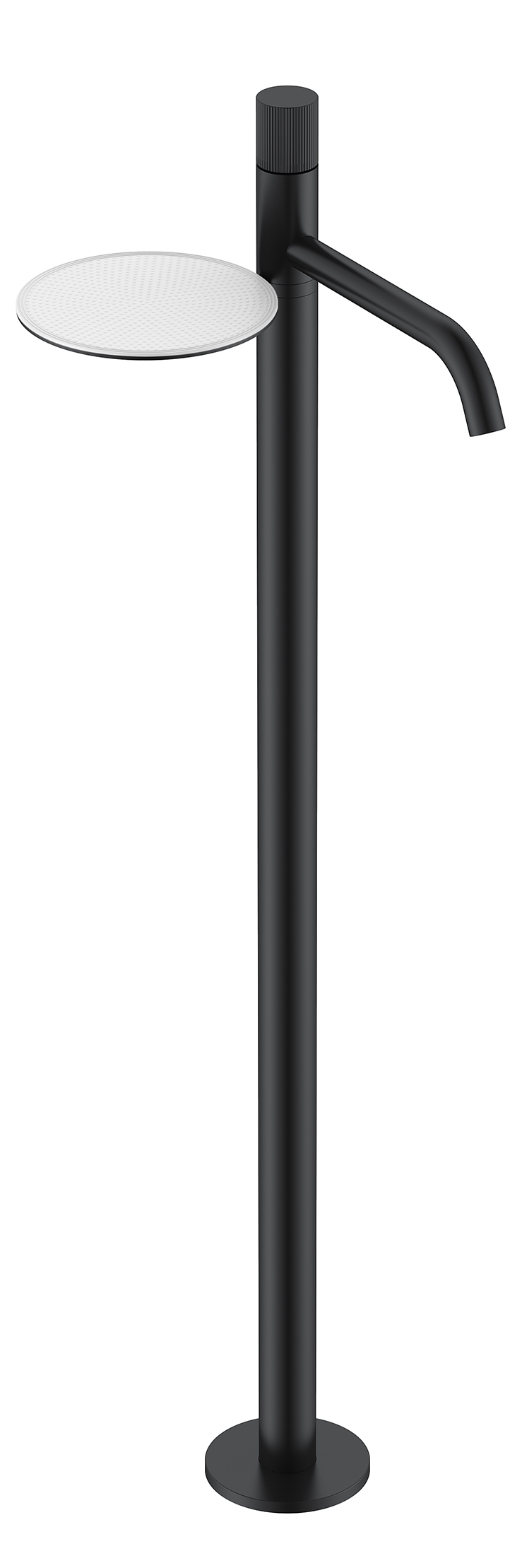 смеситель напольный boheme stick black 120-bb.3 ручка linea