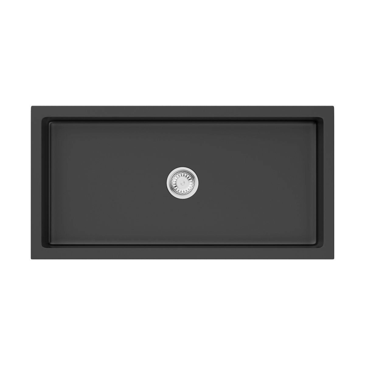 кухонная мойка omoikiri mikura 91-bl 4997087 91x46 черный