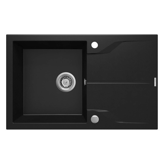 кухонная мойка deante andante zqn_n113 78x49 черный