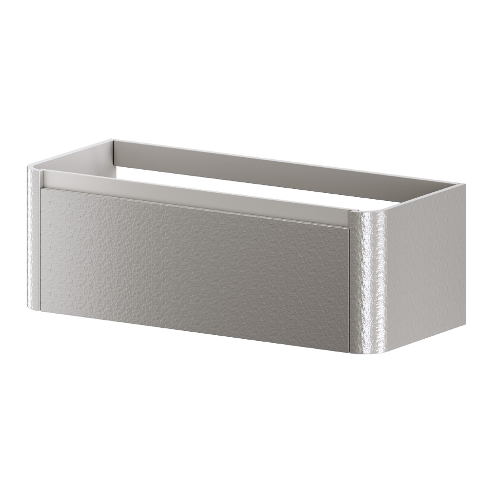 тумба подвесная без умывальника armadi art voi 782-120-sf-sg stonefinish stone grey, серый камень