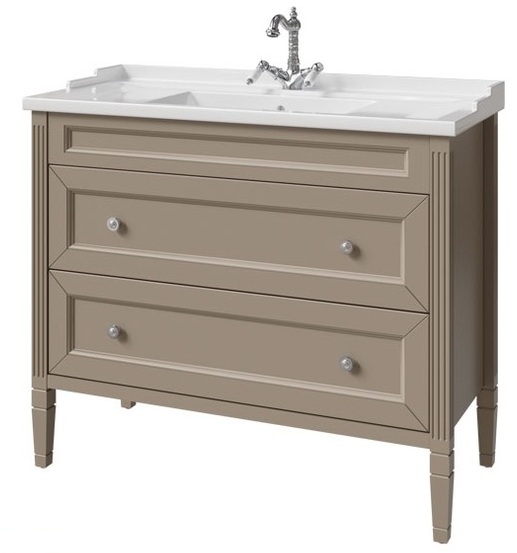 тумба напольная caprigo albion concept 100 34014-sf04 коричневый матовый