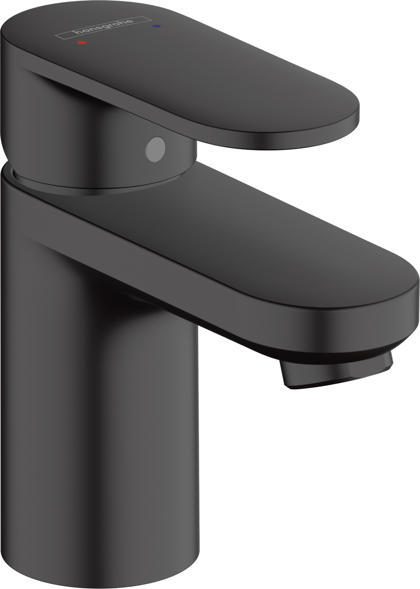 смеситель для умывальника hansgrohe vernis blend 70 71550670 с донным клапаном черный матовый