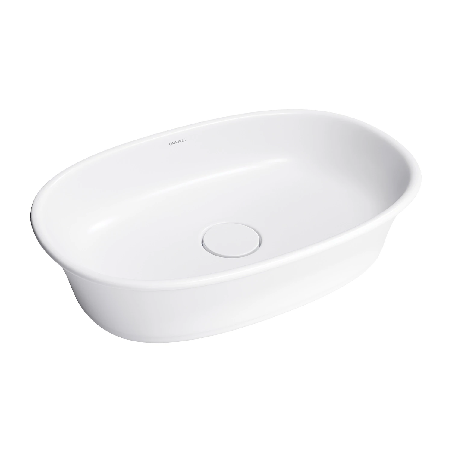 умывальник omnires classica m+ 60x40 белый матовый