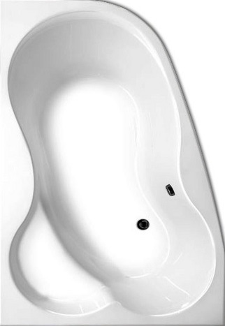 ванна акриловая vagnerplast melite 160x105 (левая)