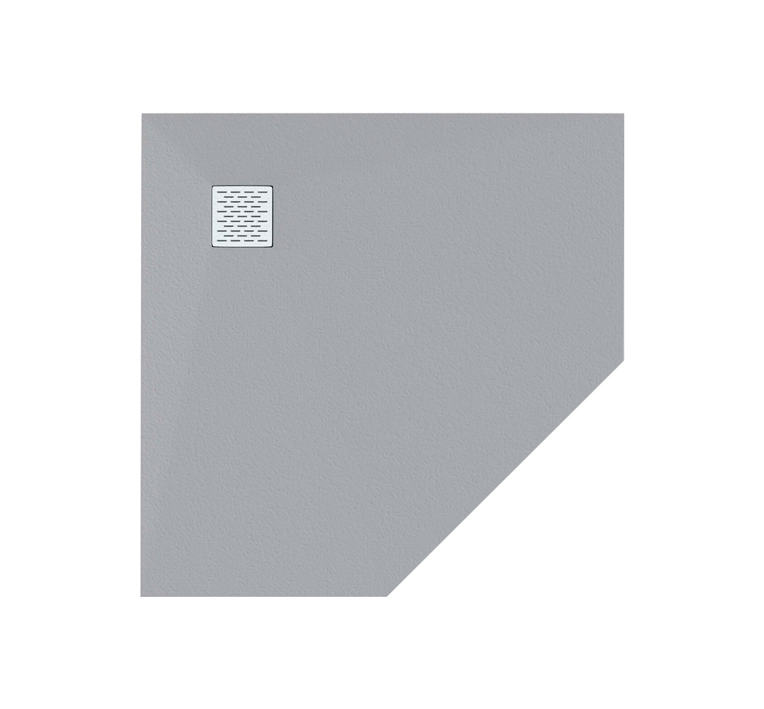 душевой поддон bas essentia pnt 90x90 серый
