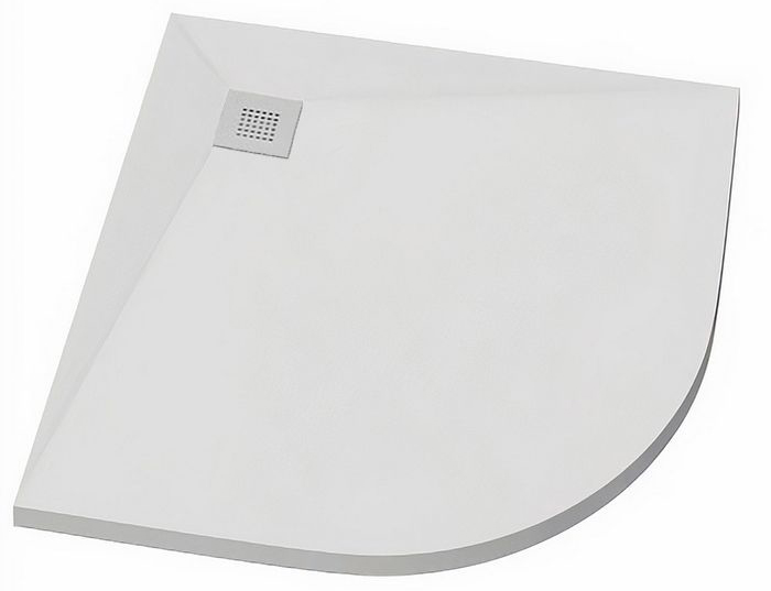 душевой поддон gooddoor essentia r 90x90 белый