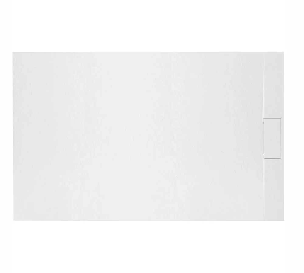 душевой поддон rea bazalt white 100x80 белый матовый