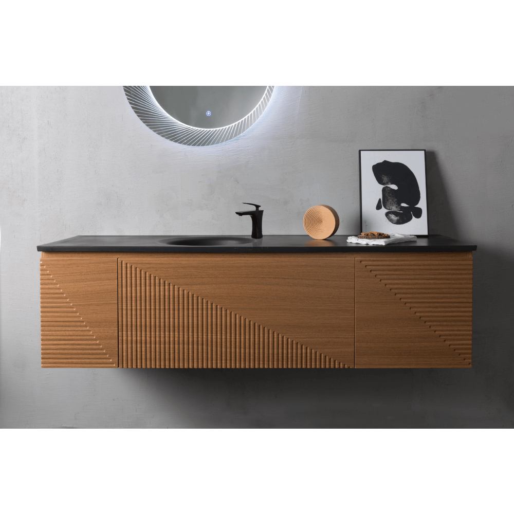 тумба с умывальником black&white u918.1650 дуб