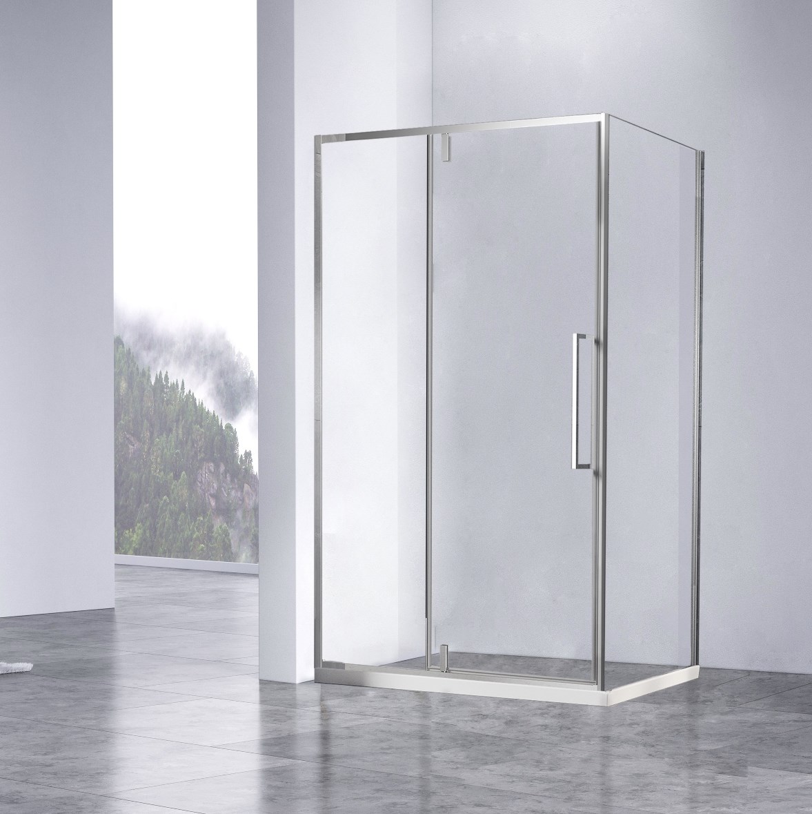 душевой уголок vincea slim-n vsr-4snp1012cl 120x100 прозрачное стекло / профиль хром