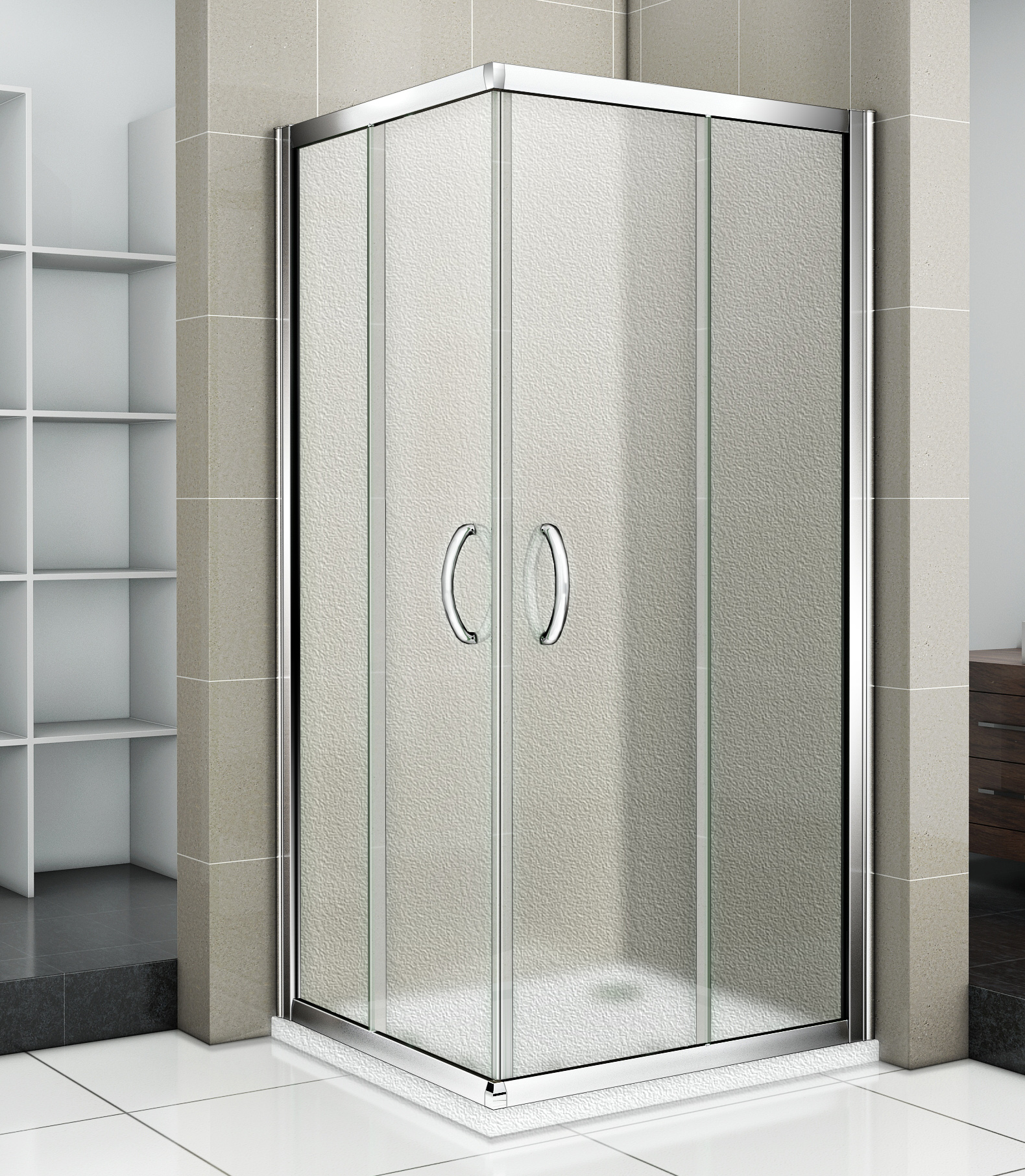 душевой уголок gooddoor infinity cr-100-g-ch 100x100