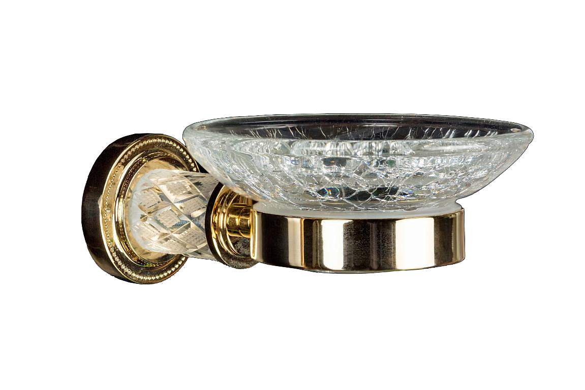 мыльница boheme murano crystal 10903-crst-g золото