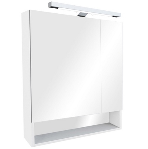 шкаф с зеркалом roca the gap zru9302749 70 белый