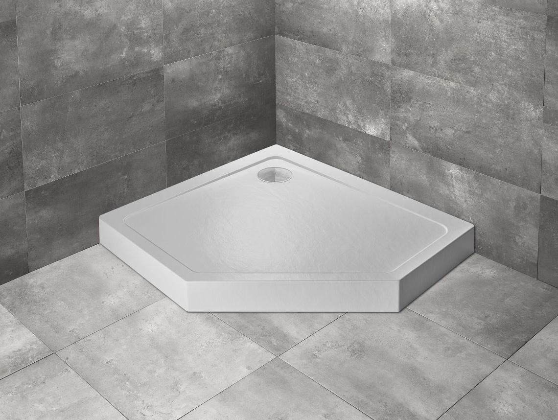 душевой поддон radaway doros pt e compact 90x80 stone white левый