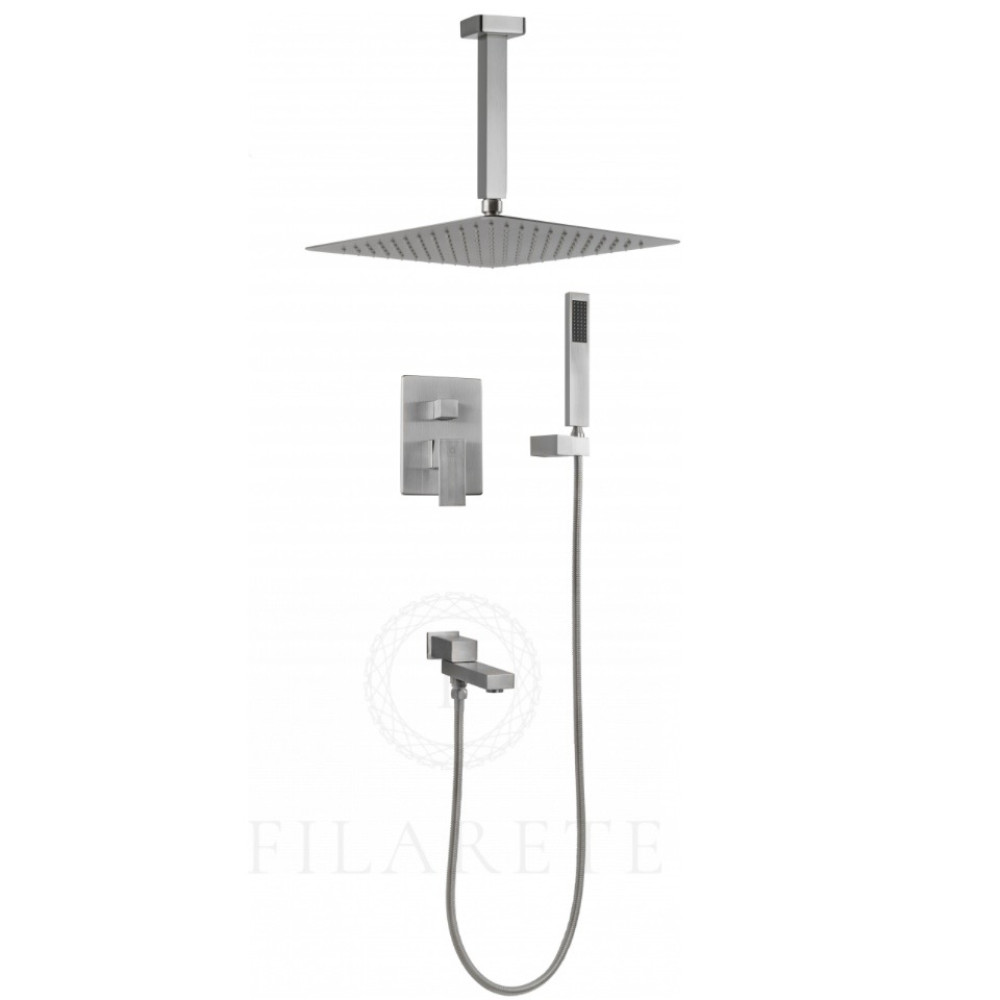 душевая система скрытого монтажа filarete fing fl1042nk никель