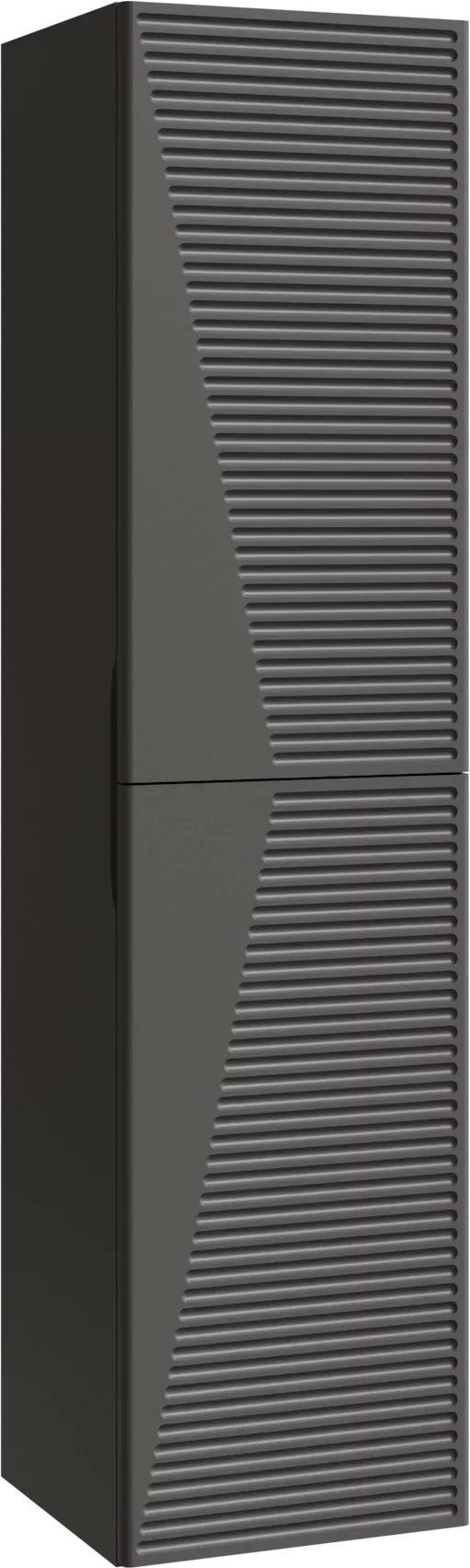 шкаф-пенал подвесной caprigo modo terza 35 35651r-sf019 правый, серый матовый