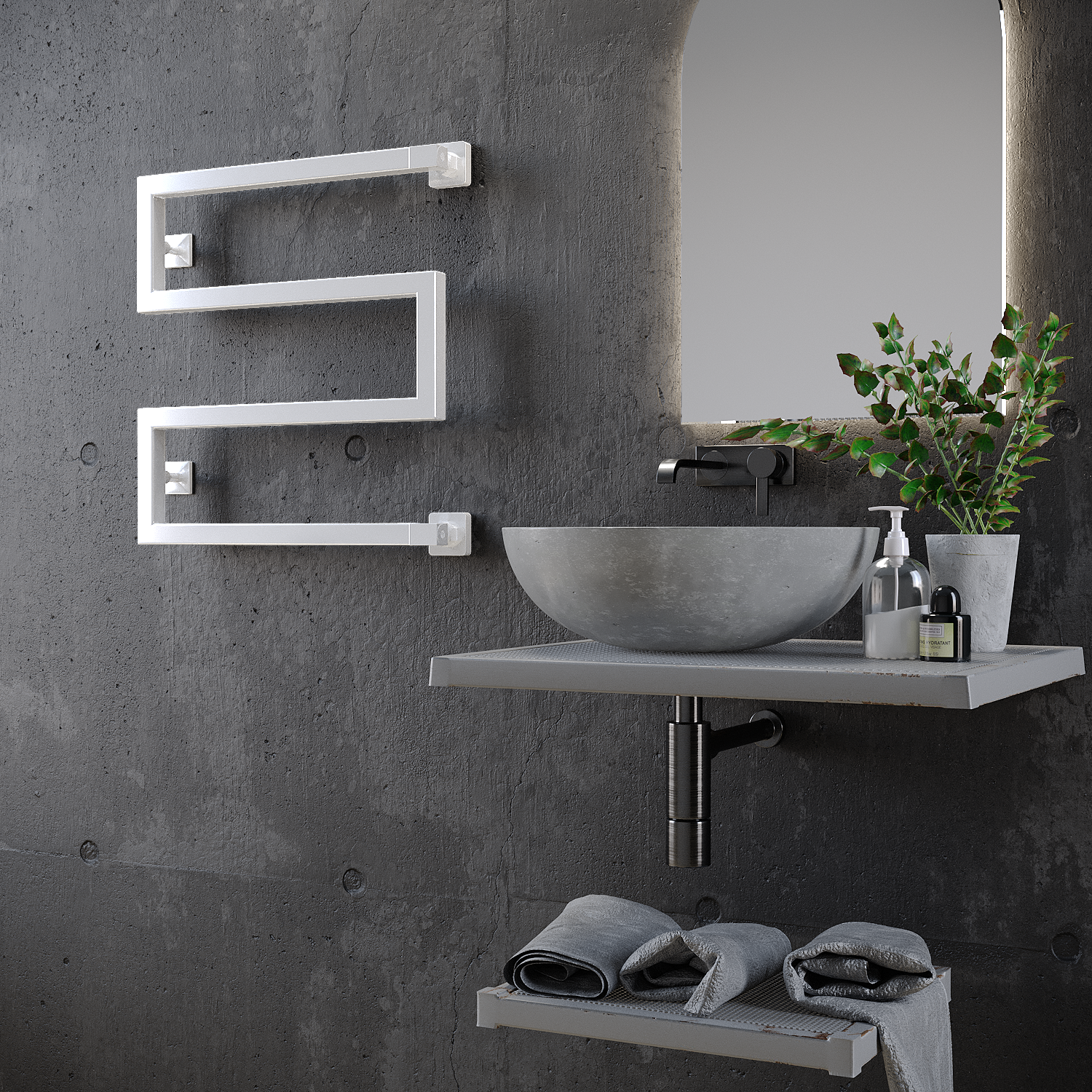 полотенцесушитель водяной stinox ultra 50x90 белый глянец