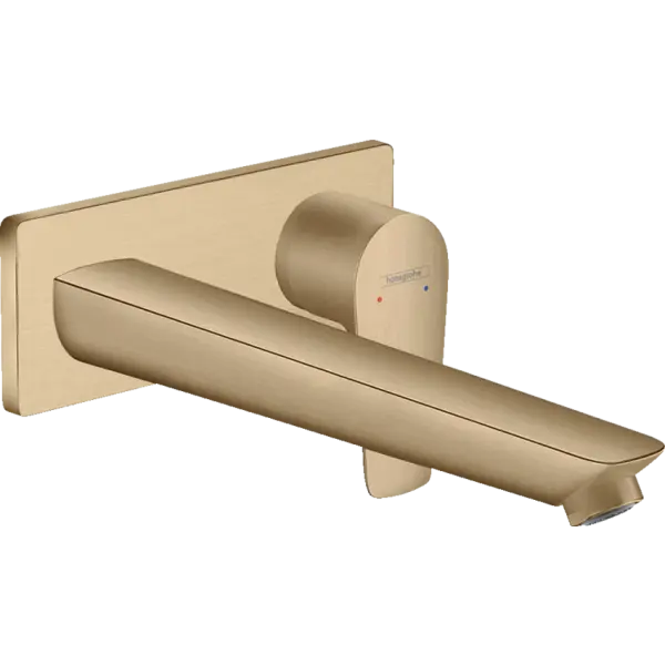 смеситель для умывальника hansgrohe talis e 71734140 шлифованная бронза