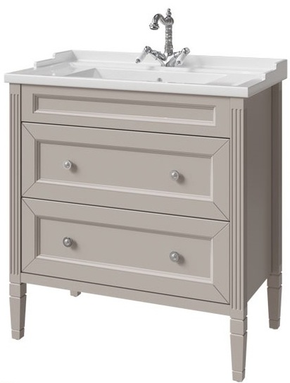 тумба напольная caprigo albion concept 80 34015-sf022 серый глянец