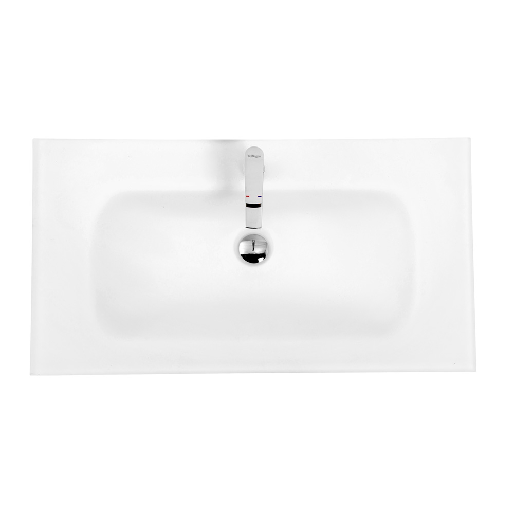 умывальник belbagno bb910/465-lv-vtr-bo 91x46 белый матовый