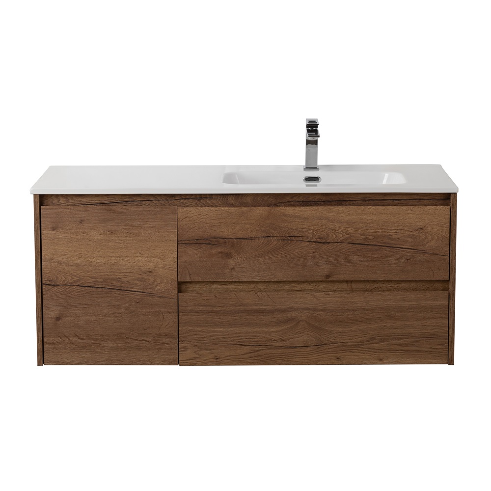 тумба под умывальник belbagno kraft-1000-2c-1a-so-rt-r правая, rovere tabacco