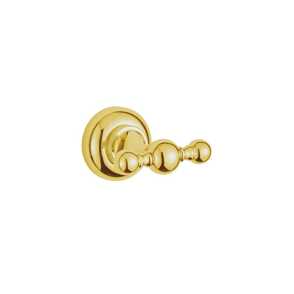 крючок двойной cezares aphrodite-dhk2-03/24-sw золото/swarovski