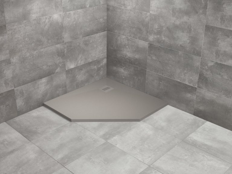 душевой поддон radaway kyntos pt cemento 90x90 серый