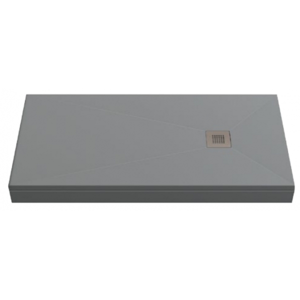 душевой поддон gooddoor essentia 140x80 графит