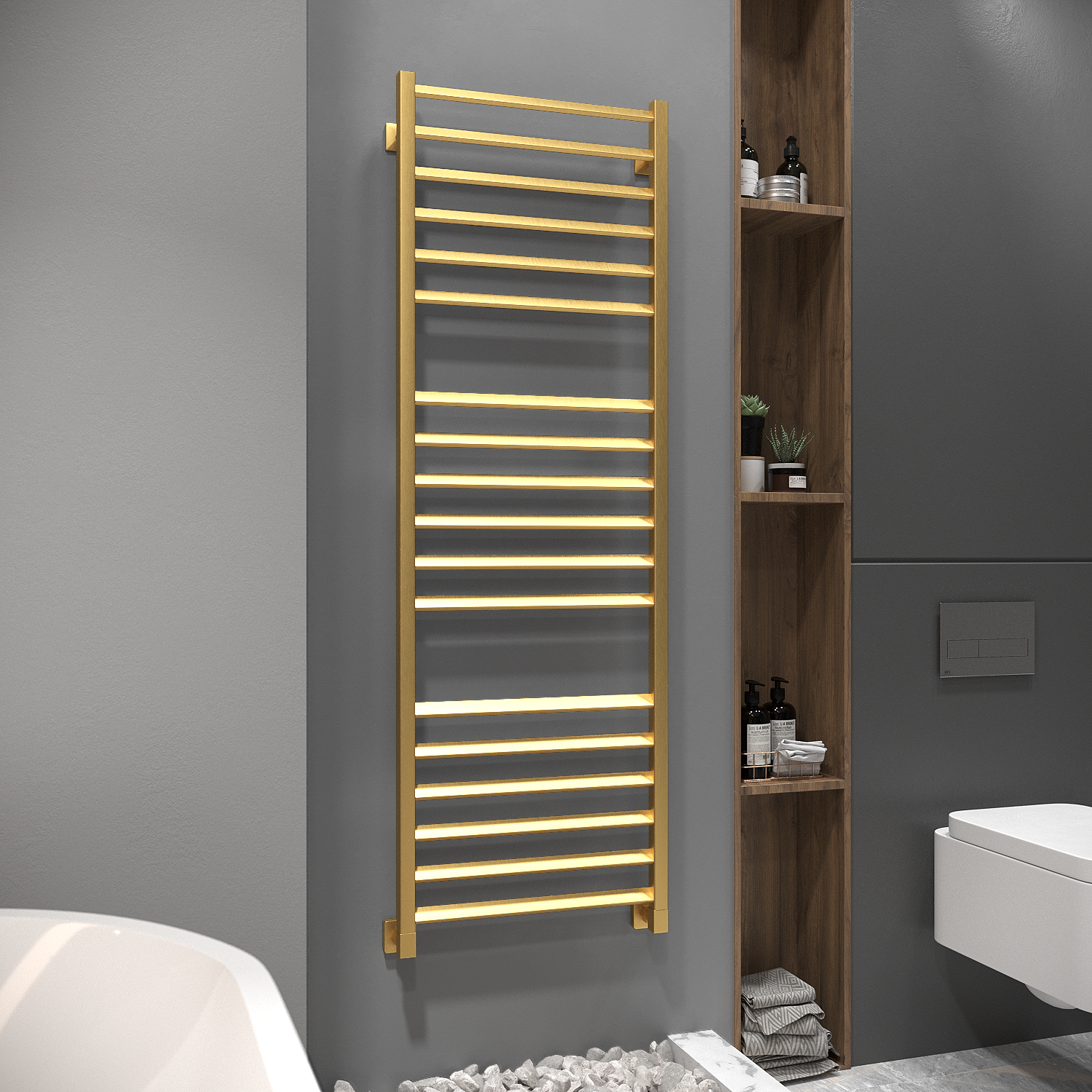 полотенцесушитель водяной stinox milana 50x160 золото сатин