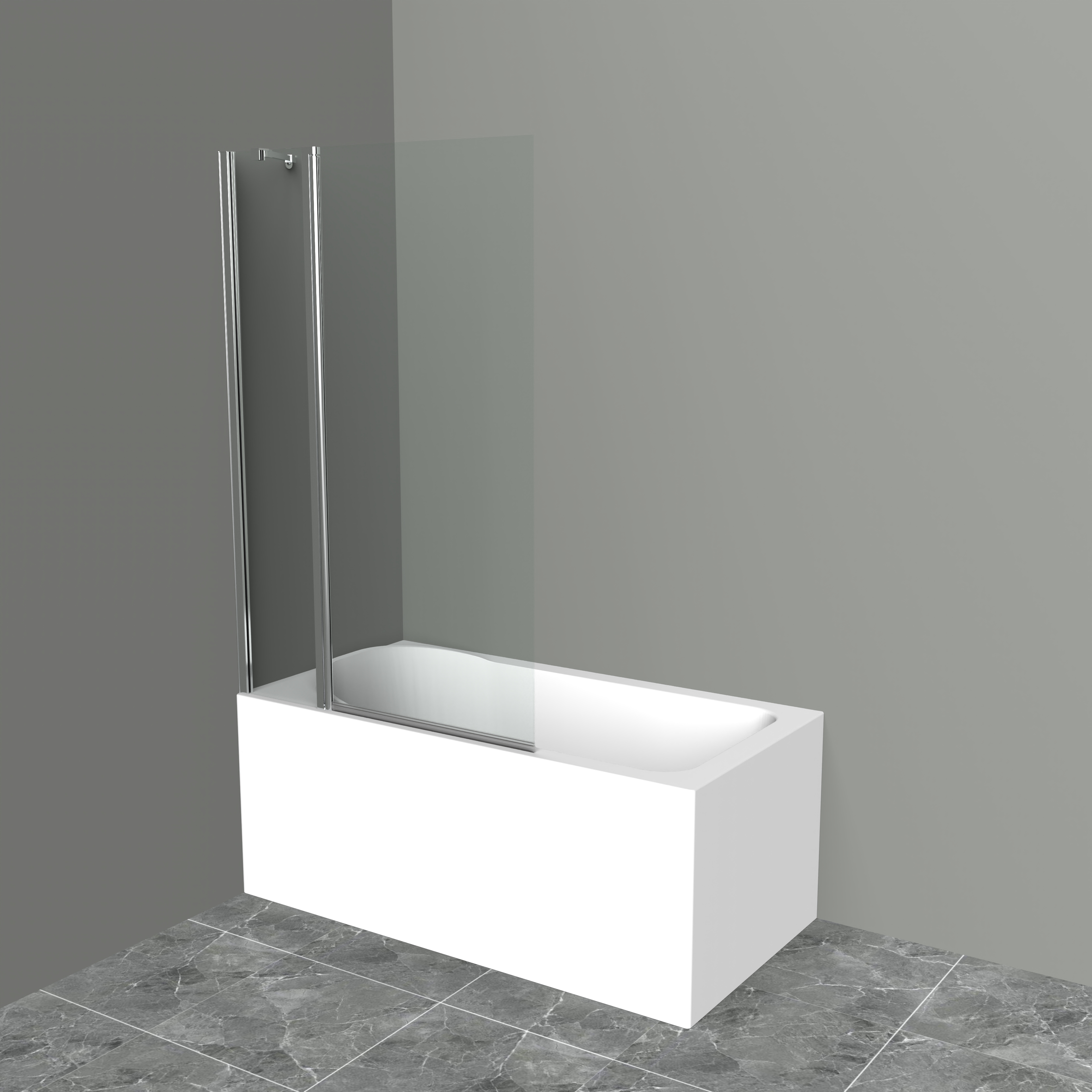шторка на ванну belbagno uno-v-11-80/150-c-cr 80x150 прозрачное стекло / профиль хром