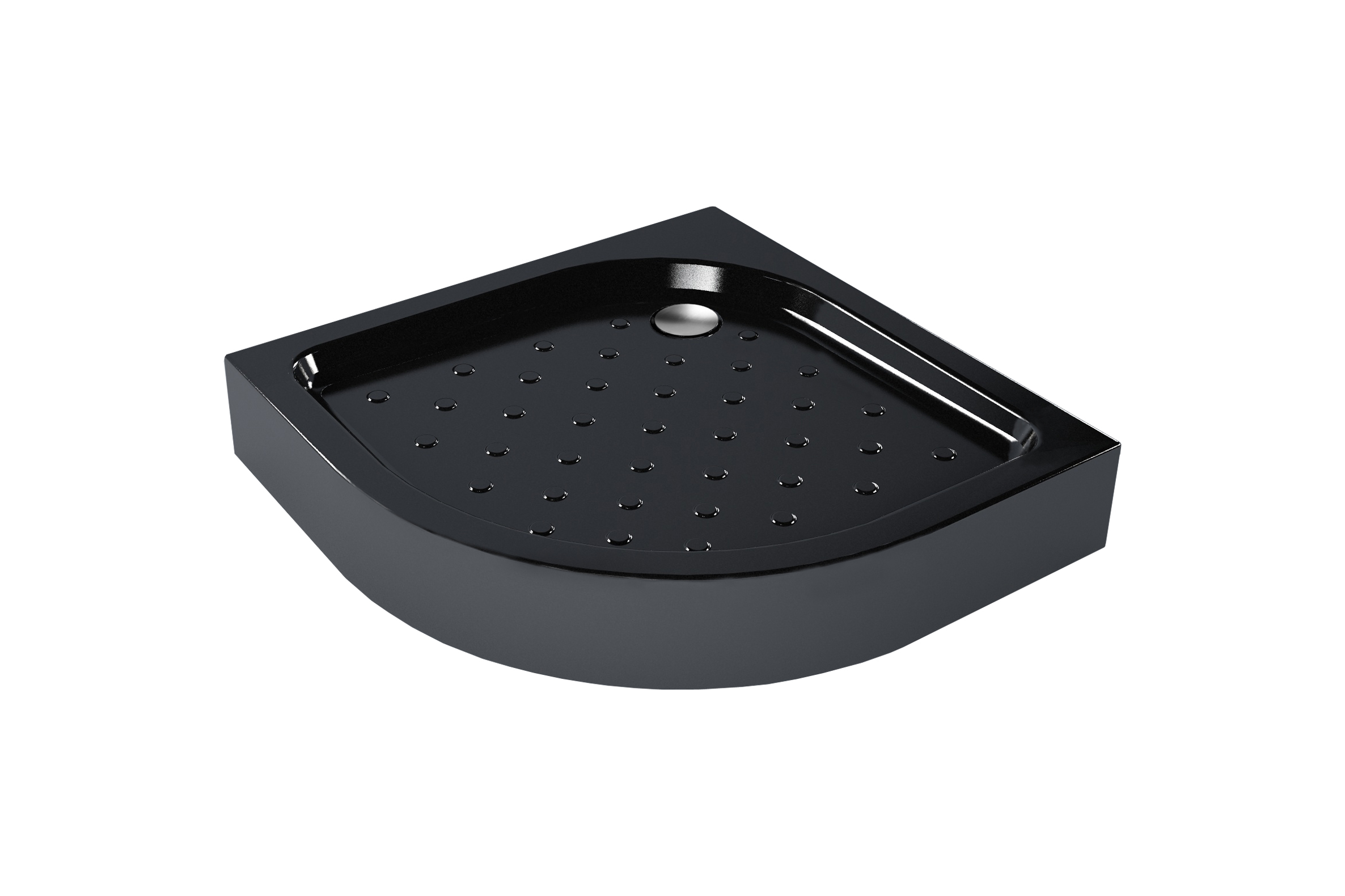 душевой поддон метакам classic black n 90x90 черный