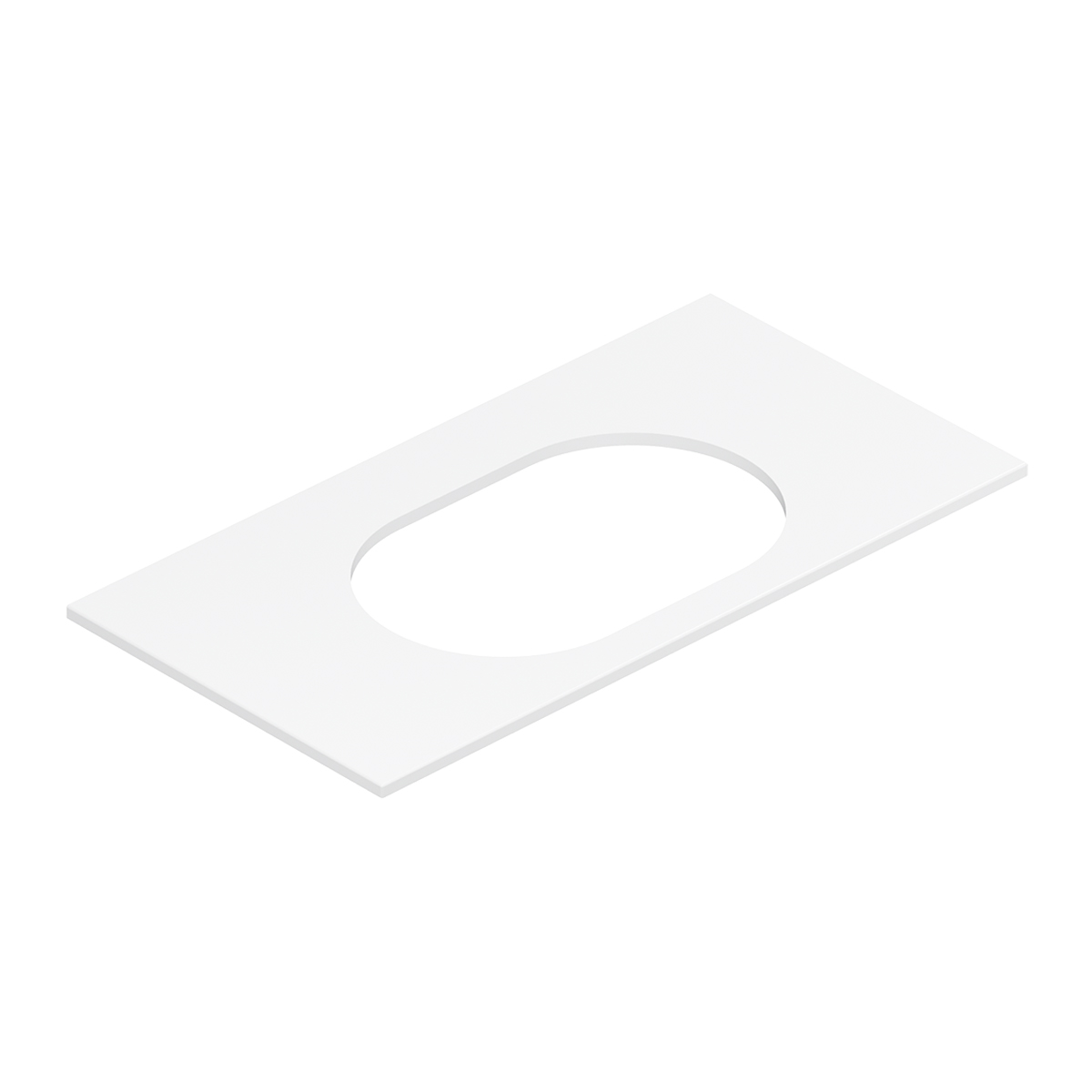 столешница белюкс luna-jazz-oval560 нп100 100x52 white silk