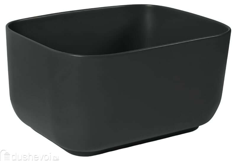 умывальник santiline sl-1112mb 46x37 черный матовый
