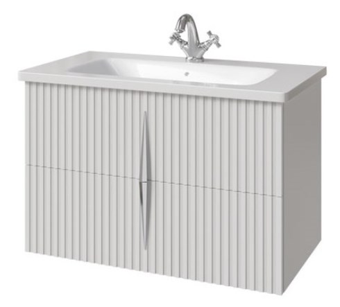 тумба подвесная caprigo novara 80 35916-sf027 белый матовый