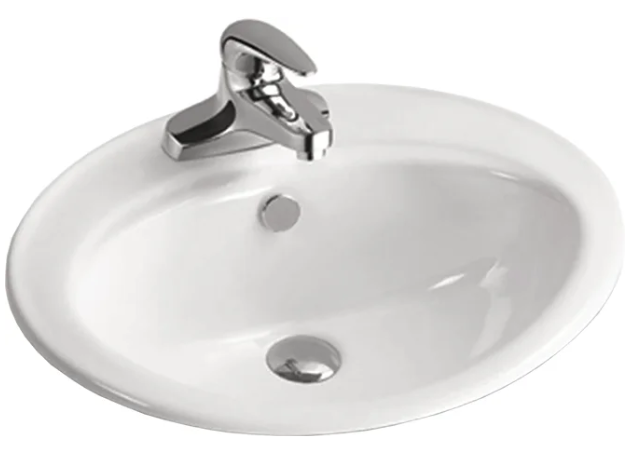 умывальник встраиваемый santiline sl-2107 56x48,5 белый