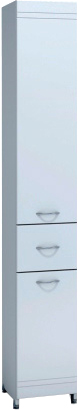 шкаф-пенал vigo alessandro 1 белый, с бельевой корзиной фото 3