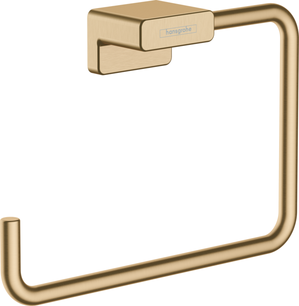 полотенцедержатель hansgrohe addstoris 41754140 шлифованная бронза