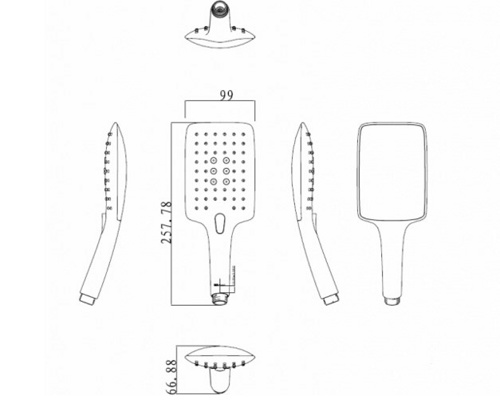 Душевая лейка Bravat P70142CP-RUS фото 4 душевая лейка bravat p70142cp-rus фото 4