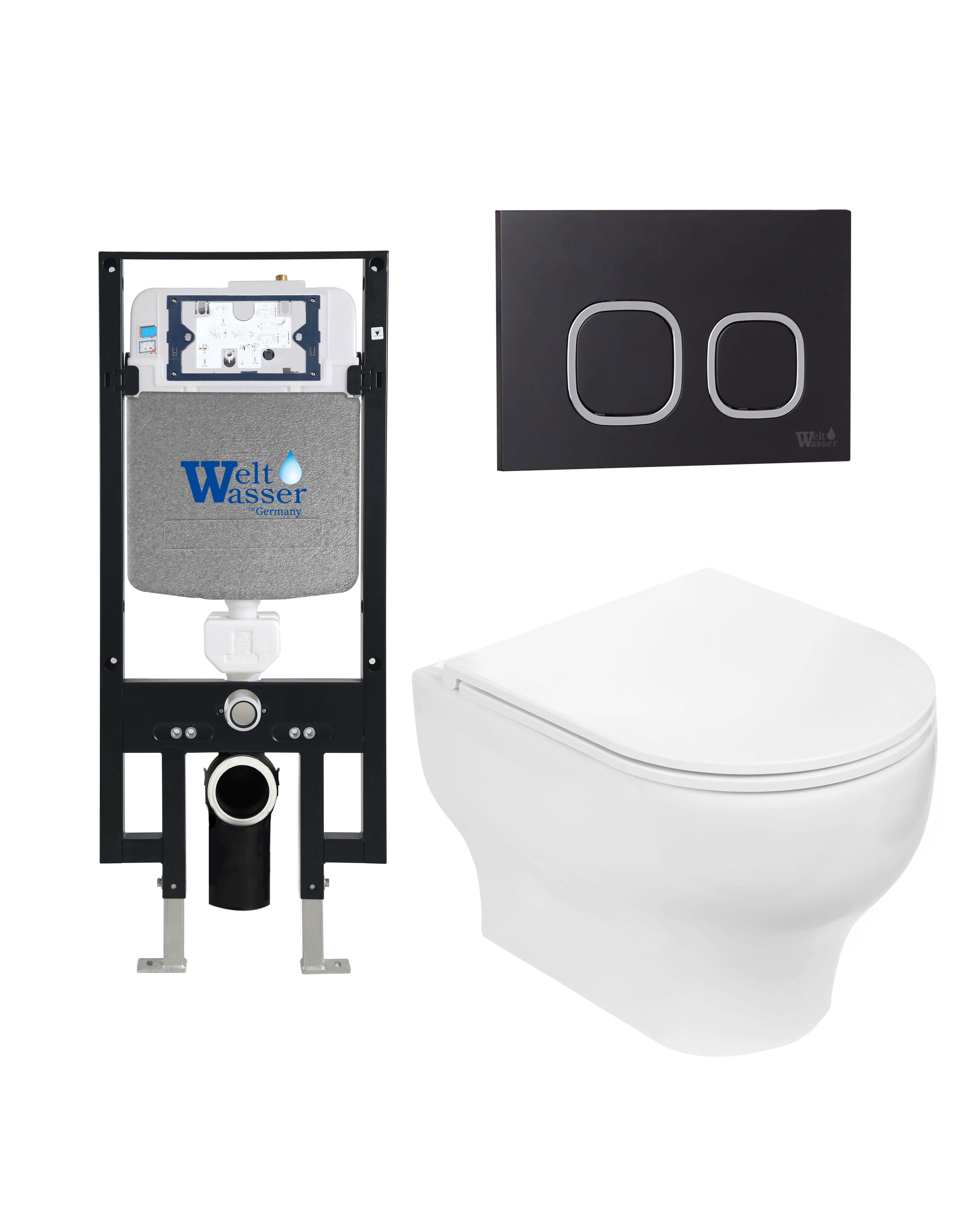 комплект welt-wasser amberg 497 + erlenbach 004 gl-wt + amberg rd-bl