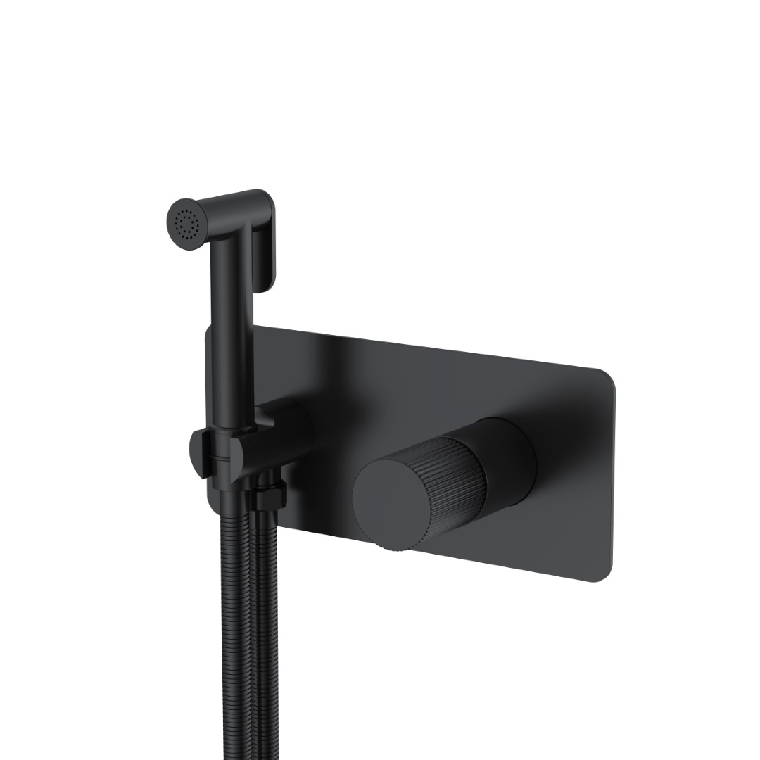 смеситель для биде boheme stick linea black черный