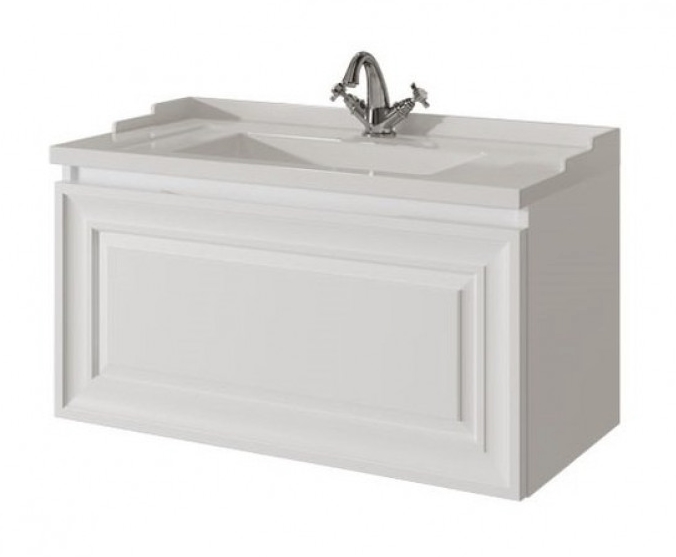 тумба подвесная caprigo ponza 80 13512-b231 белый