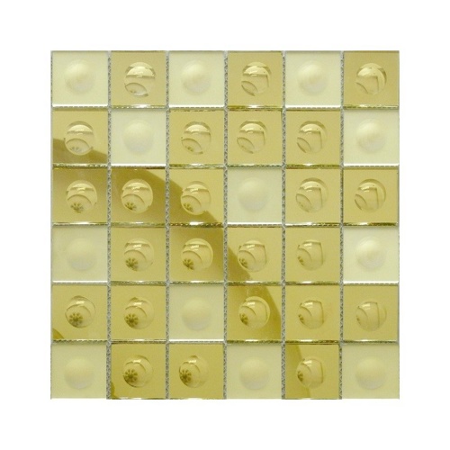 мозаика liya mosaic gold-m round 30 x 30 зеркальная