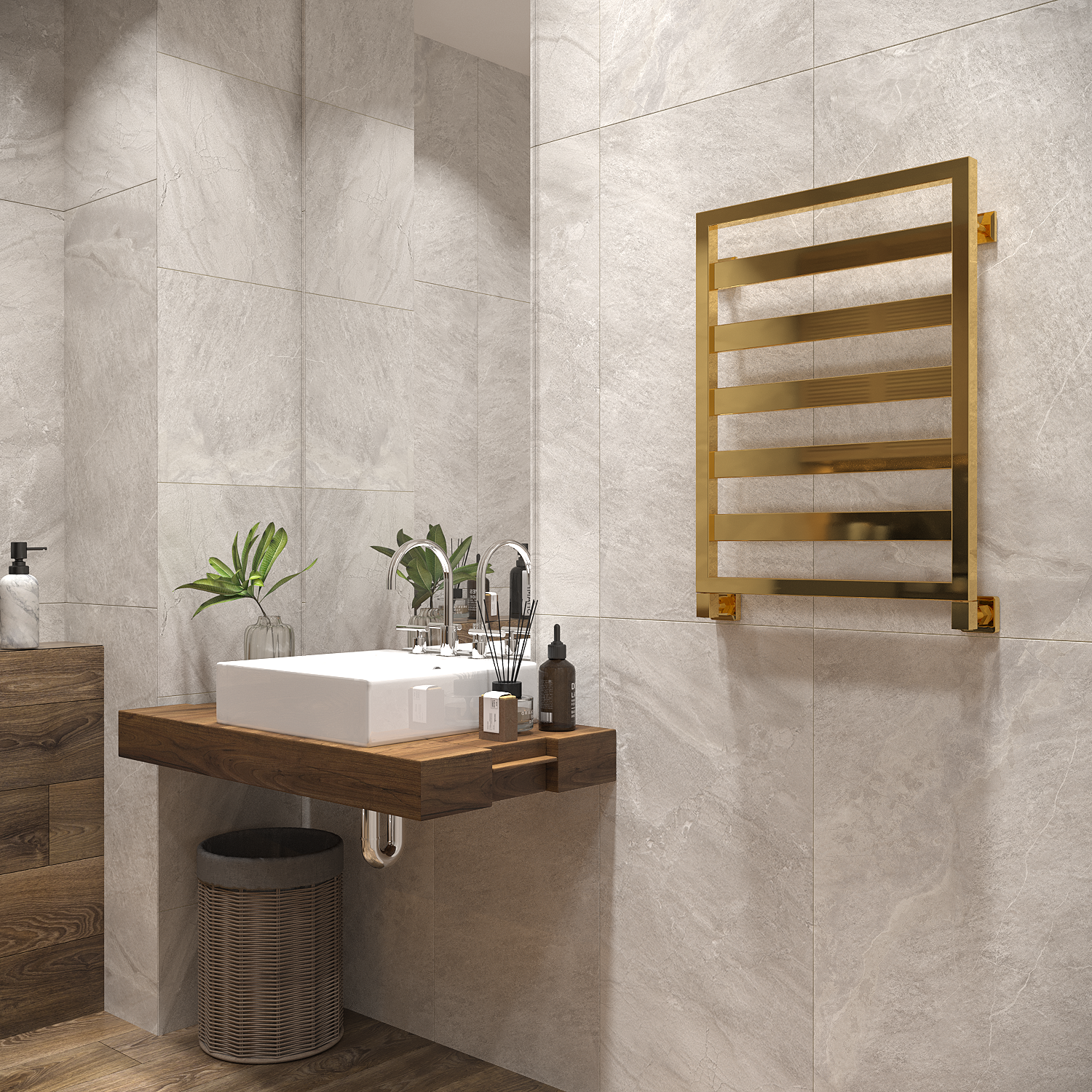 полотенцесушитель водяной stinox tempra 50x70 золото