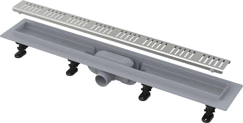водоотводящий желоб с решеткой alcaplast apz10-750m