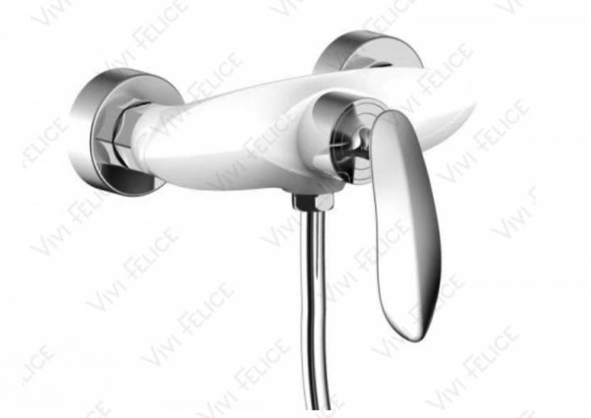 смеситель для душа vivi felice 9080 b белый/хром
