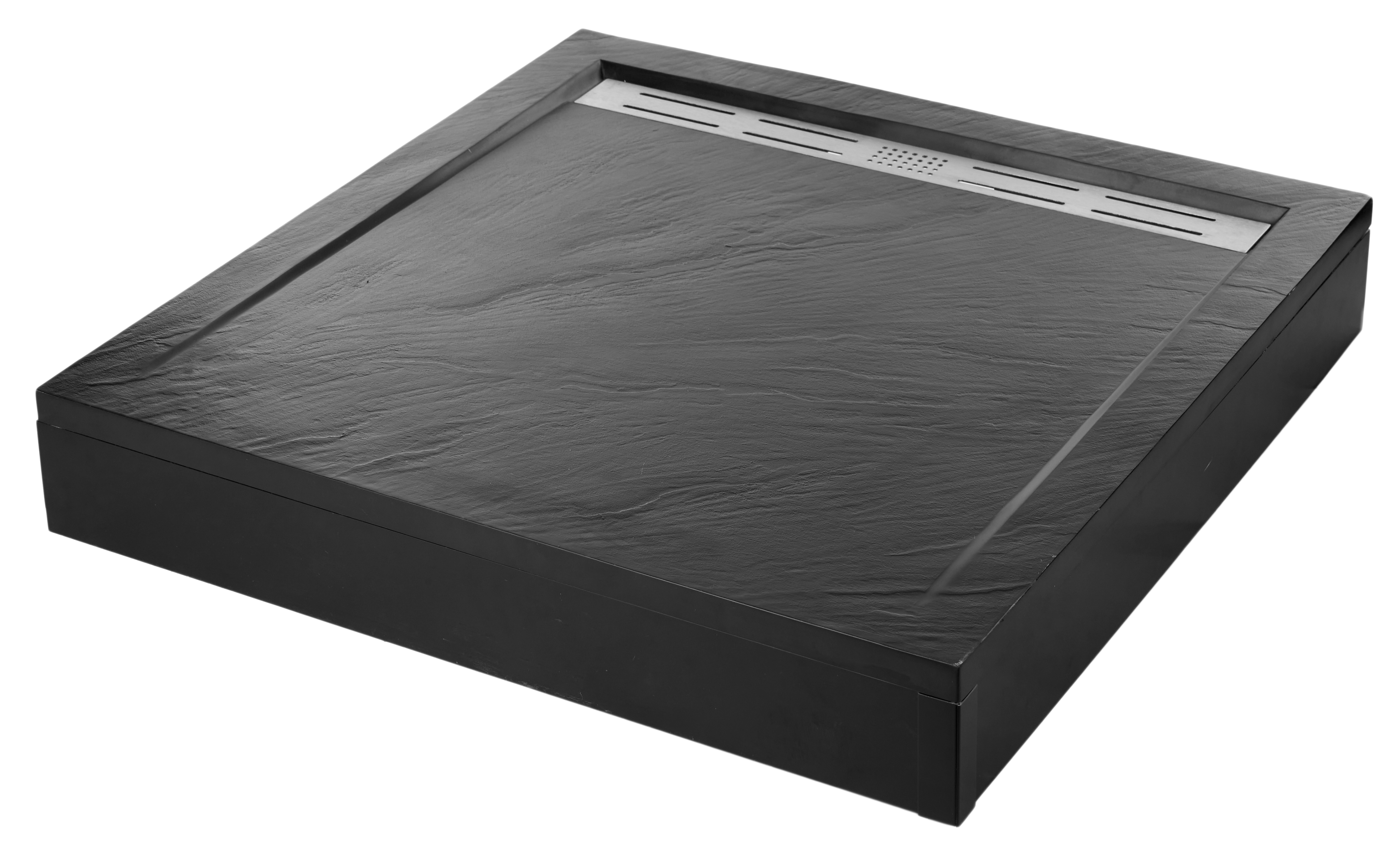 душевой поддон welt-wasser ww trs 100 stone-bl 100x100x3 черный