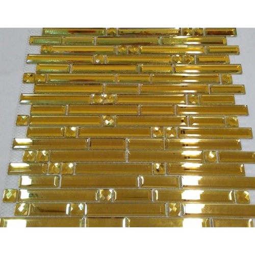 мозаика liya mosaic mirror stripes gold 30 x 30 зеркальная